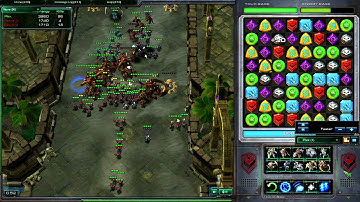 StarCraft 2: StarJeweled, 1v2 Insane AI Computers