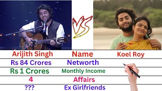 Comparison: Arijit Singh Vs Koel Singh | Networth, Affairs, Family, Luxury Cars & Lifestyle