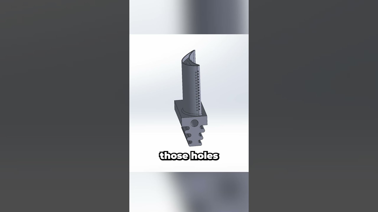 Why do turbine blades have these weird holes?