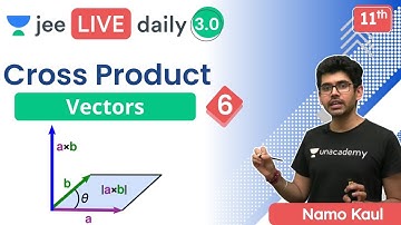 JEE: Vectors L6 | Cross Product |  Unacademy JEE | IIT JEE Physics | Namo Kaul