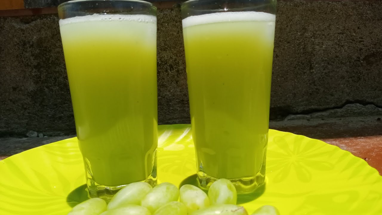 Green Grape Juice || How to make Grape Juice at home || Healthy drink ...