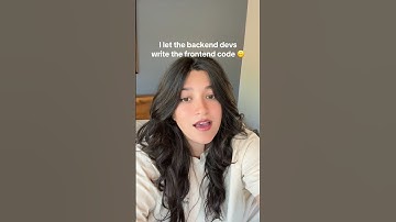 Backend programmers are crazy 🙃 #coding