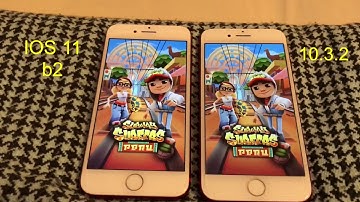 IPhone 7 speed test IOS 11 beta 2 vs 10.3.2