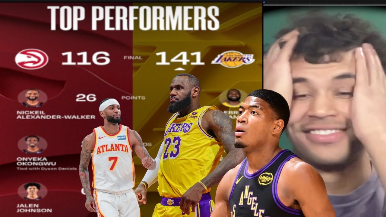 LEBRON 30PTS + HAWKS FINALLY LOSE!! LAKERS  VS HAWKS REACTION!! AuthenticallyIan