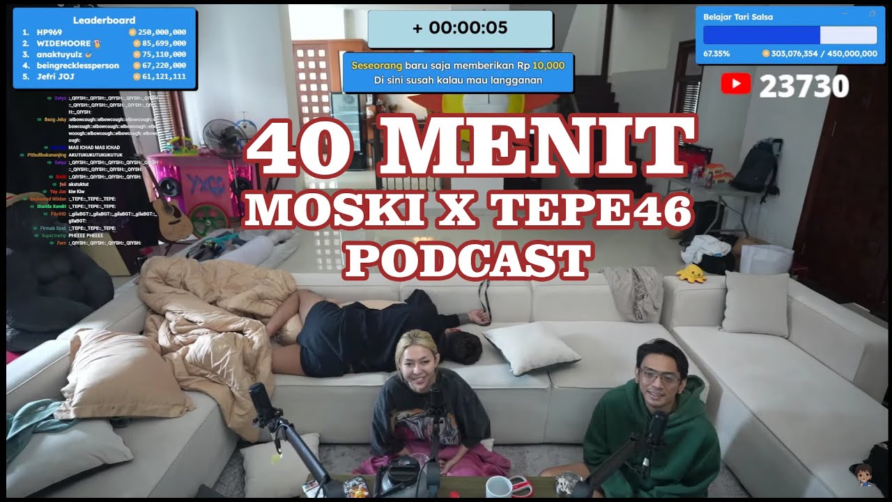 MOSKI NYERAH NGOBROL SAMA TEPE YANG MERASA DIKUCILKAN DI STREAM #tepe46 #moski #marapthon2