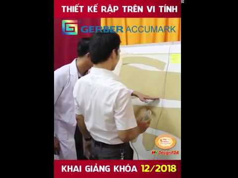 Khóa Học GERBER – Thiết kế rập – nhảy size – giác sơ đồ vi tính