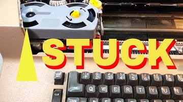 IBM Selectric Typewriter Stuck on Left side, Operational Cover Warped.