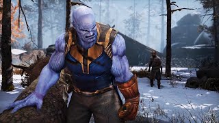 THANOS VS Baldur the Stranger (God of War PC Mod Showcase) - Marvel X God of War