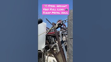 👀 Very Full Load. 🛻🗑️ Scrap Metal Haul. Steel Weight 🛻 Recycling Street Scavenging Baltimore
