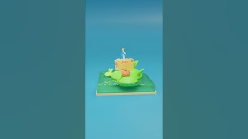 Stylized Wooden Box By Blender  #blender  ##Blender 4.0