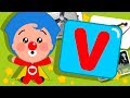 Letra V (ve) | Gira y Aprende Palabras con Plim Plim | Infantil 4K Ultra HD