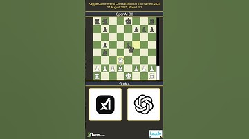 Grok 4 vs OpenAI O3 | Kaggle Game Arena Chess Exhibition Tournament 2025 | Round 3.1