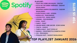 Download Lagu TOP Playlist Spotify Januari 2026 🔥 Sedia Aku Sebelum Hujan – IDGITAF | Lagu Viral Indonesia MP3