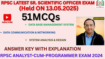 RPSC LATEST SR. SCIENTIFIC OFFICER EXAM | DBMS, DCN and SAD | RPSC ACP EXAM 2024 | ALL INDIA EXAMS