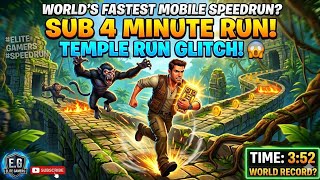 I Found a SECRET Glitch in Temple Run! || Can You Finish Temple Run in 4 Minutes?(New World Record?) screenshot 5