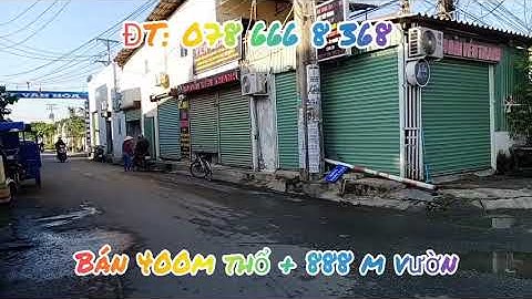 Đã Bán 1300m đất vườn Phước Ấp Toàn Xã Long Hiệp Bến Lức Long An ĐT