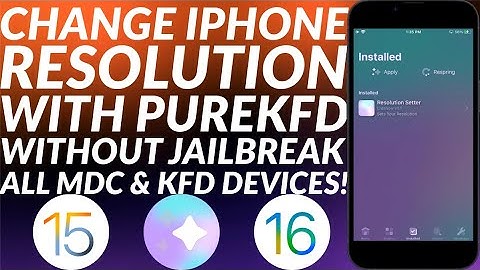 [NEW] Change resolution on iOS 15 & 16 | PureKFD No Jailbreak | All MDC & KFD Devices | Easy Guide