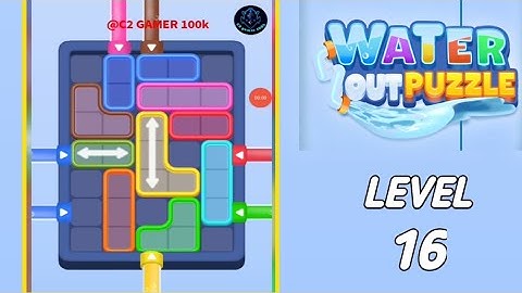 Water Out Puzzle Level 16 walkthrough solution 