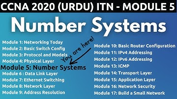 Number Systems (Binary Decimal Hexa) | ITN - Module 6 | FREE CCNA 200-301 (Urdu/Hindi)