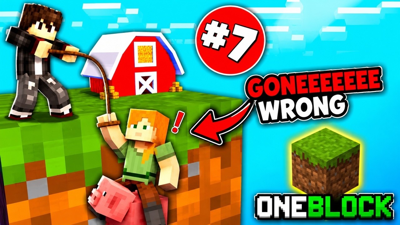 I Build An Epic Barn For Drake In Oneblock!!...(Gone Wrong)