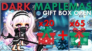 MapleStory Dark Maplemas Event: Opening 65 Steadfast &amp; 20 Mighty Child Present Boxes!