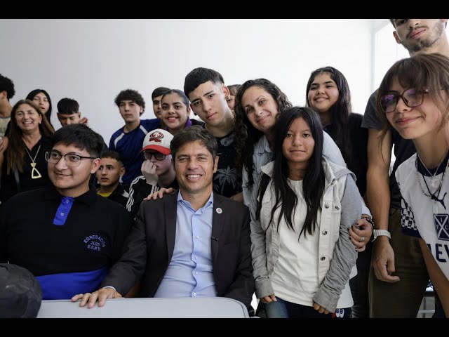 Inauguración de Escuela Secundaria N° 11 en Presidente Perón