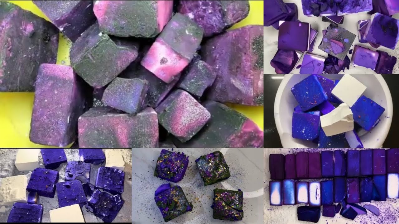 💜 Purple Dyed Gymchalk | Edit | Speed Up | Oddly Satisfying 💜 #asmr 