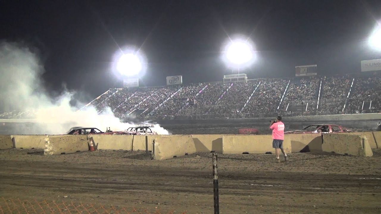 Team Demolition Derby Rt 66 Joliet, IL 09/27/2014 YouTube