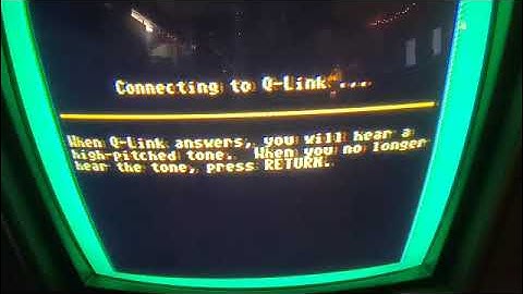 Dialing Into Q-Link Using a Commodore 64 300 Baud Modem