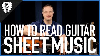 Video thumbnail of "How To Read Guitar Sheet Music"