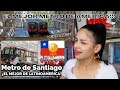 REACCIONANDO por PRIMERA VEZ a - EL METRO DE SANTIAGO DE CHILE | EL MEJOR DE LATINOAMERICA!