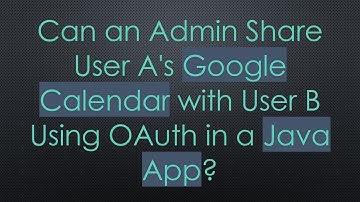 Can an Admin Share User A