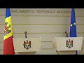 Briefing susținut de Prim-ministrul Republicii Moldova, Maia Sandu, și Ministrul de Interne, Andrei