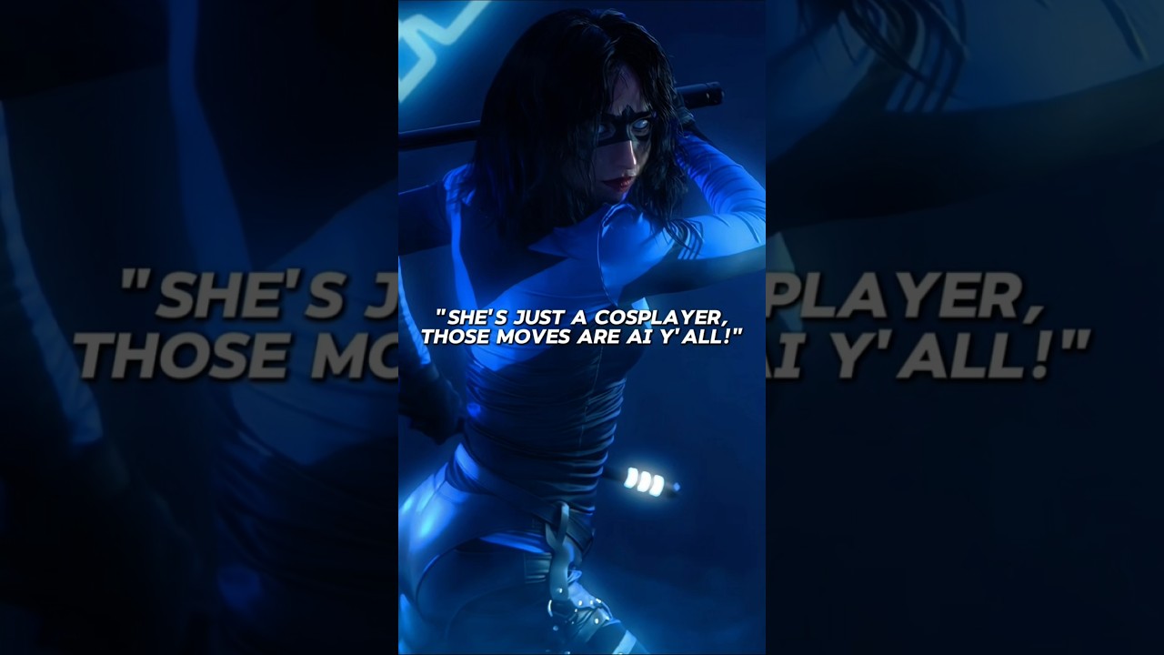 Nope, not AI. It's me 💀✨️ #martialarts #cosplay #stunt