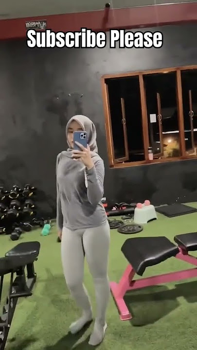 Outfit Gym Cewek Hijab Apem Tembem Nyeplak Bahenol