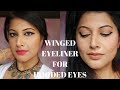 HOW TO  PERFECT WINGED EYELINER FOR HOODED EYES | PRIYANKA CHOPRA CANNES INSPIRED GRAPHIC EYELINER
