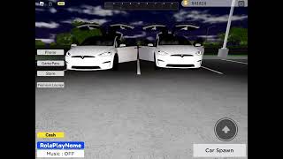 Tesla Model X Multi Lightshow (Roblox autopilot simulator)