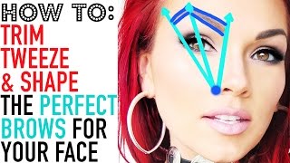 HOW TO GET PERFECT BROWS: How to Tweeze, Trim & Shape Your Eyebrows: 2 Methods