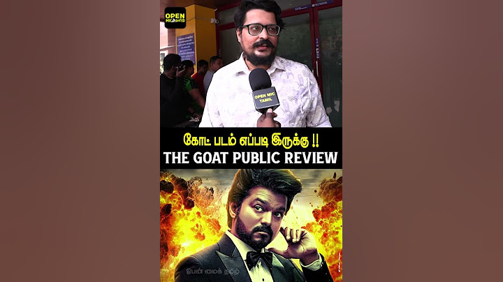 The Goat Public Review In Tamil  The Goat Movie Review  The Greatest Of All Time  Vijay  Venkat Prab