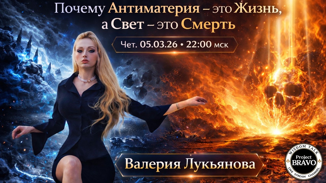 Почему Антиматерия — это Жизнь, а Свет — это Смерть.  Валерия Лукьянова 🔹Project Bravo🔹