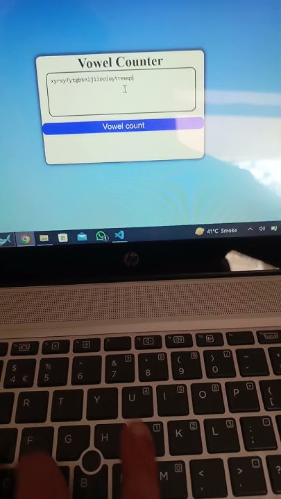 vowel Counter using html CSS and JavaScript 😎#coder #coding # ... image.