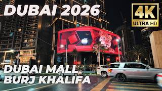 Dubai [4K] Amazing City Center, Burj Khalifa , Dubai Mall Walking Tour Compilation - 2026 🇦🇪