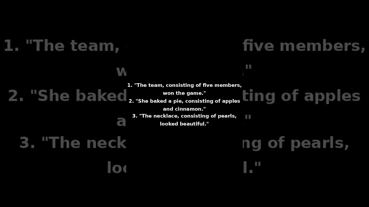 How to pronounce 'consisting' correctly in English? with Pronexio 