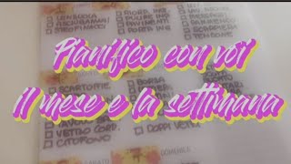 Organizzazione Pianifico Il Mese E La Settimana