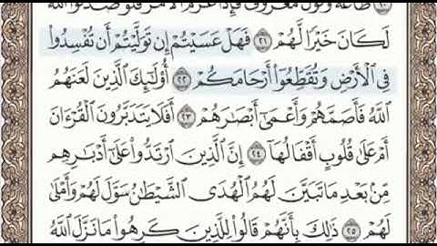سورة محمد الصفحة 509 من الاية 20 الى 29 عبدالباسط عبدالصمد مجود