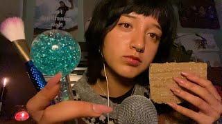 ASMR| Nail Tapping Trigger Assortment & Whispered Rambling