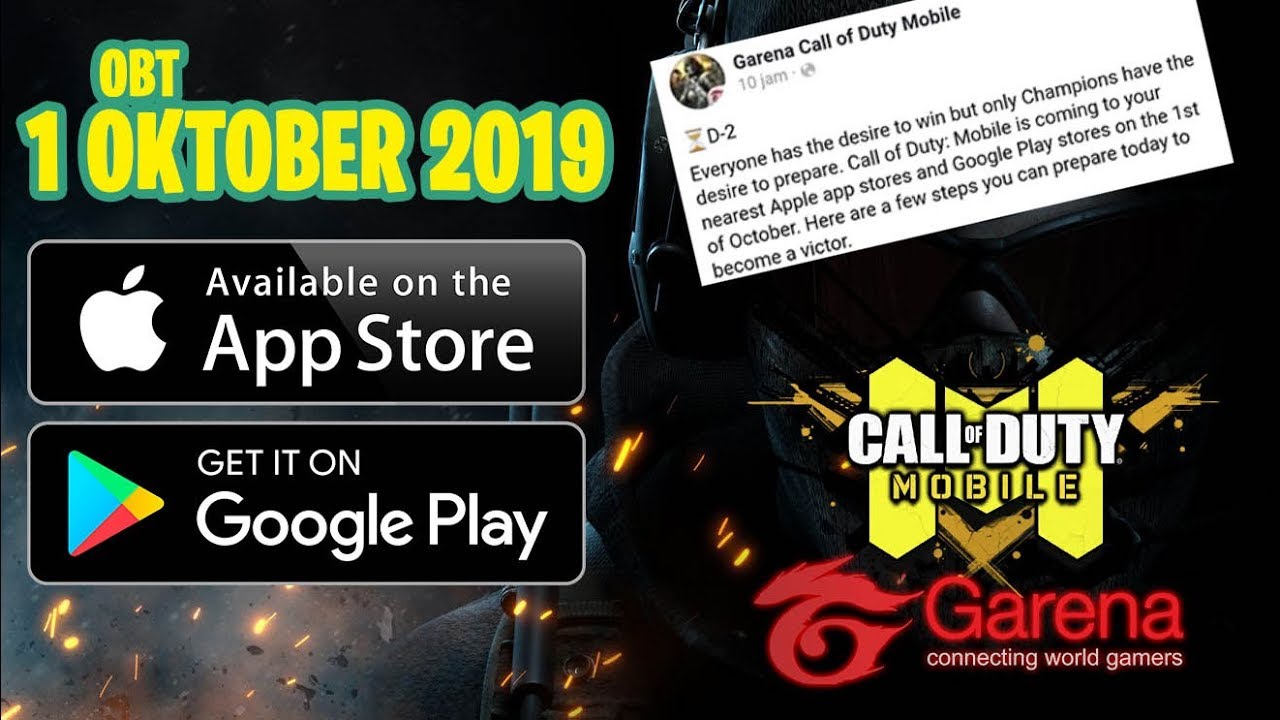 Call Of Duty Mobile Garena Rilis OBT tgl 1 Oktober !! Rilis Playstore !! - 
