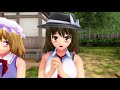 【東方MMD】霊夢と秘封の爆走列車
