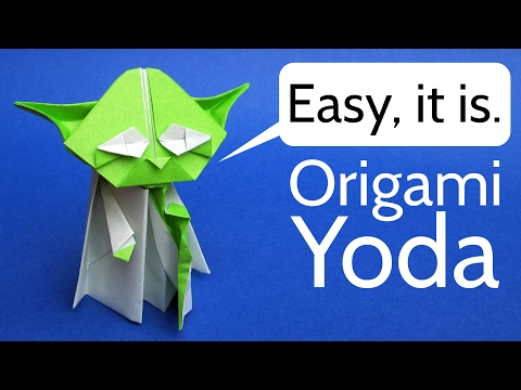 Origami Yoda eenvoudige zelfstudie - Star Wars Origami