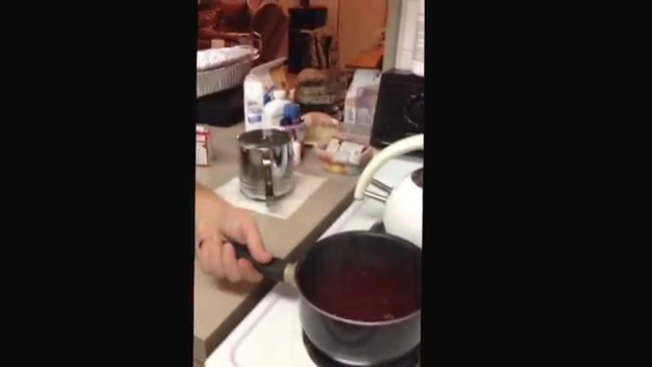 The making of Red Hot Applesauce Jello YouTube